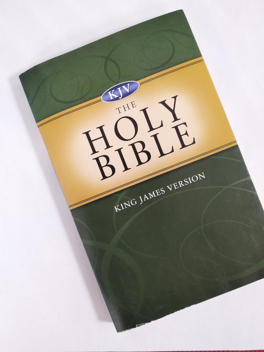 Englanti Raamattu KJV, pokkari vihreä