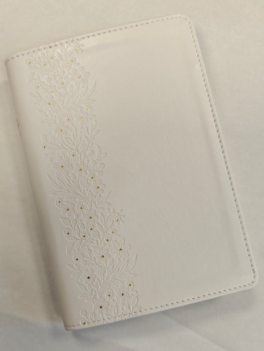 Englanti Brides Bible valkoinen NKJV, nahkajäjl.