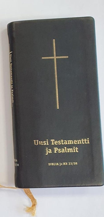 Biblia ja KR 33/38 Ut+Ps musta taskukoko
