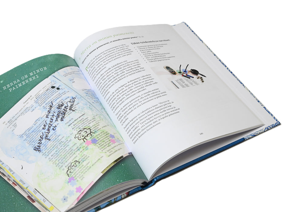 Luovasti Raamatun sivuilla -  Bible journaling -opas