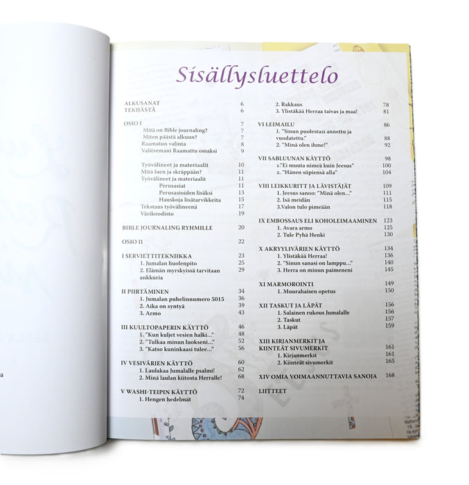 Luovasti Raamatun sivuilla -  Bible journaling -opas