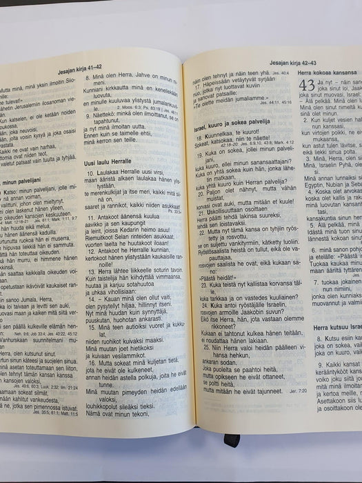 Isotekstinen Raamattu grafiitinmusta
