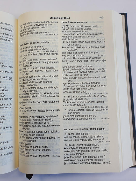 Isotekstinen Raamattu grafiitinmusta