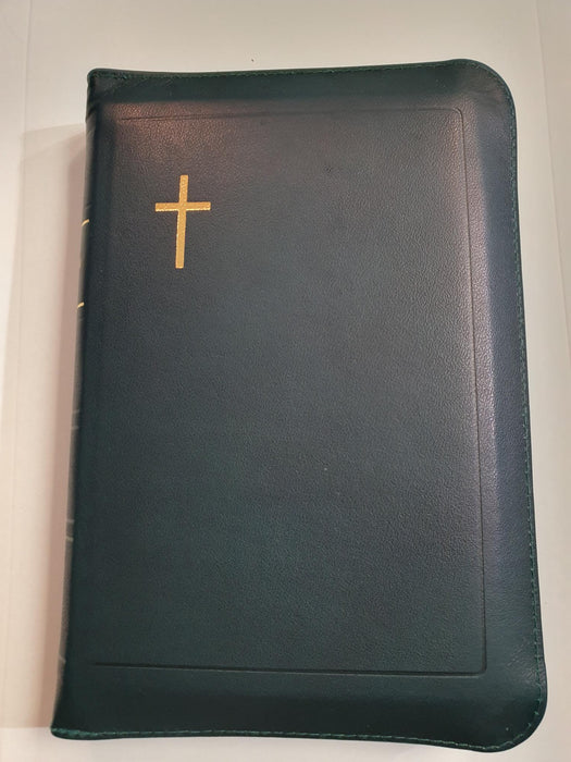 Raamattu 33/38 sinivihreä vetoketju reunahak. (uusi taitto)